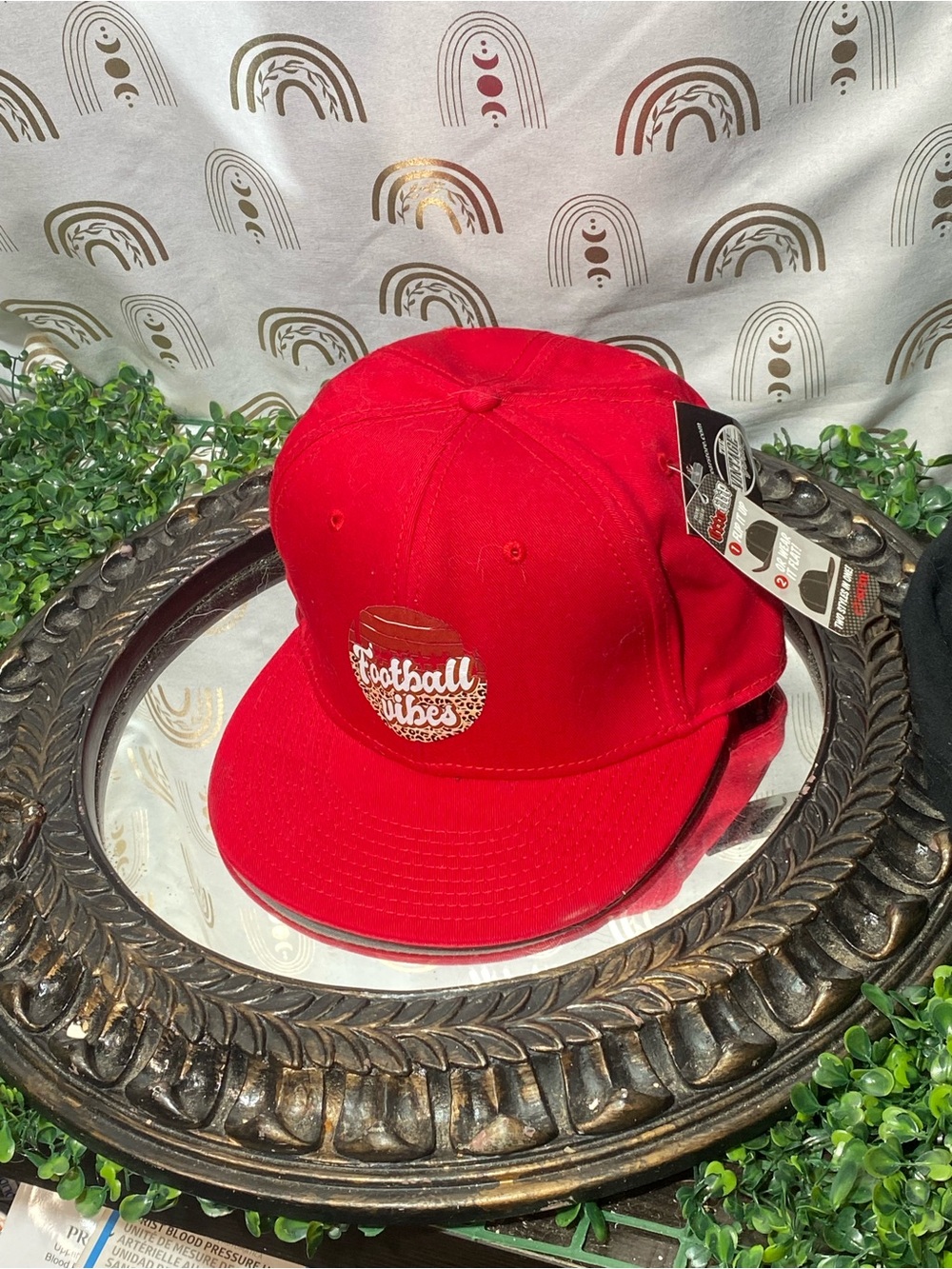 OTTO Red 'Football Vibes' Snapback Hat